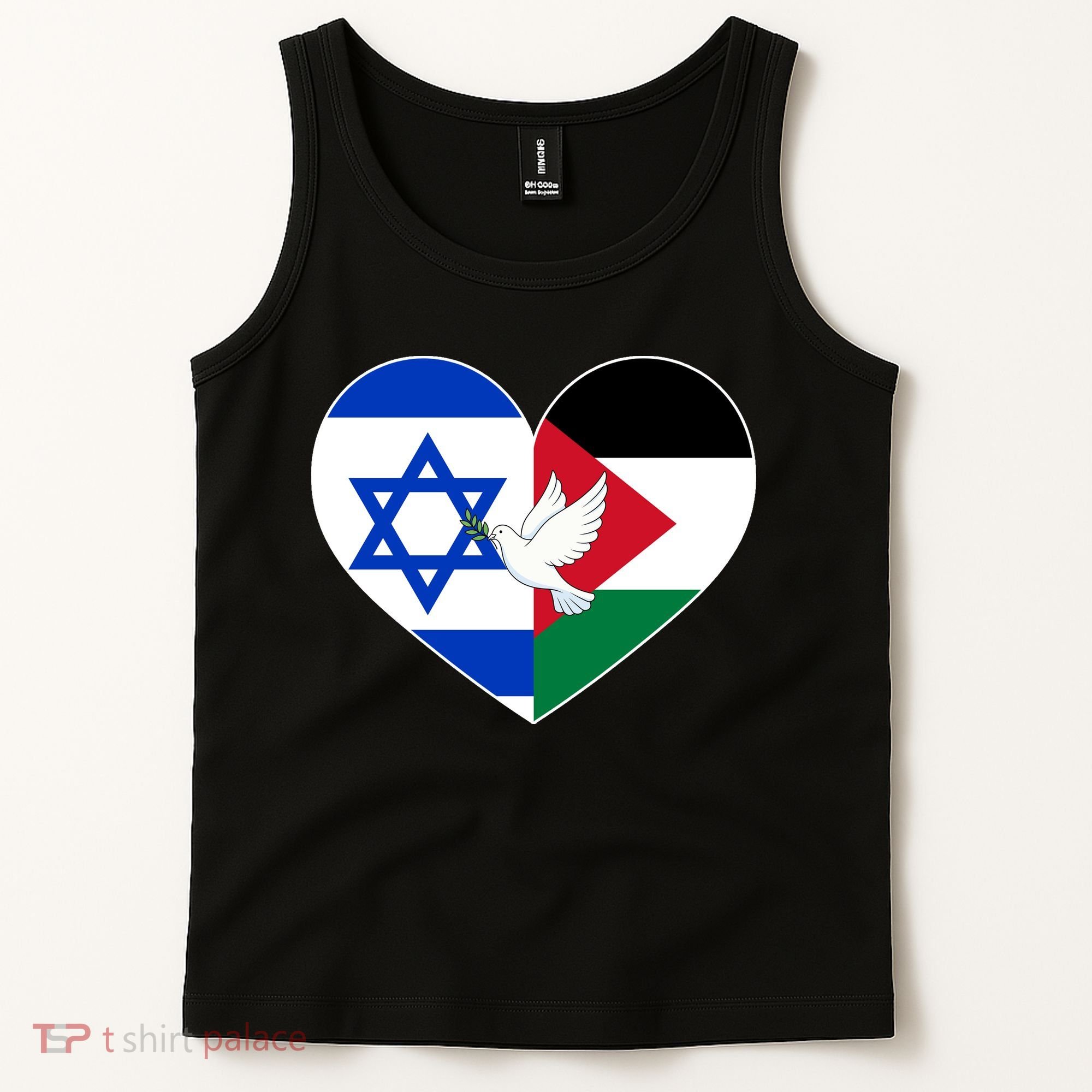 Peace For Israel And Palestine Tank Top