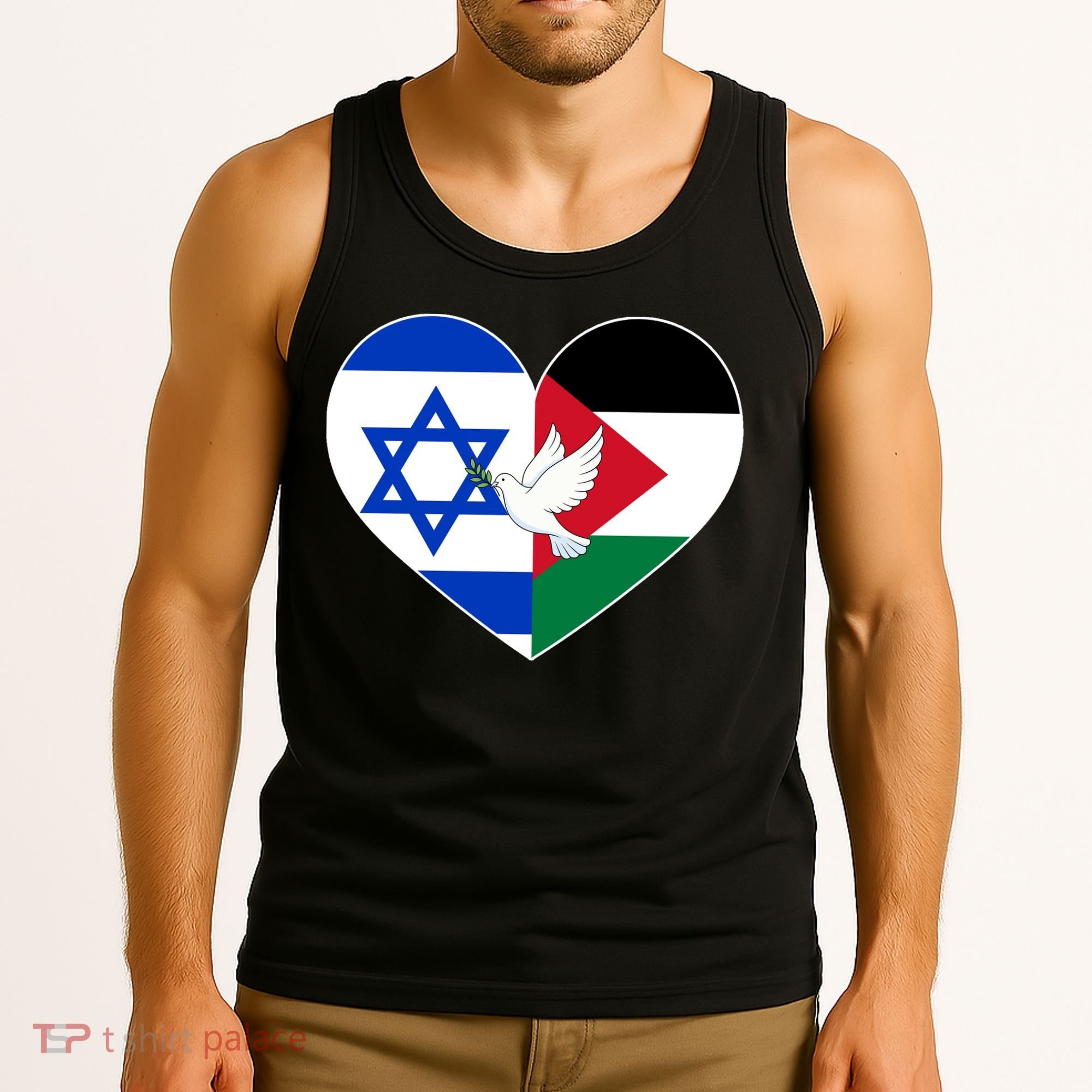 Peace For Israel And Palestine Tank Top