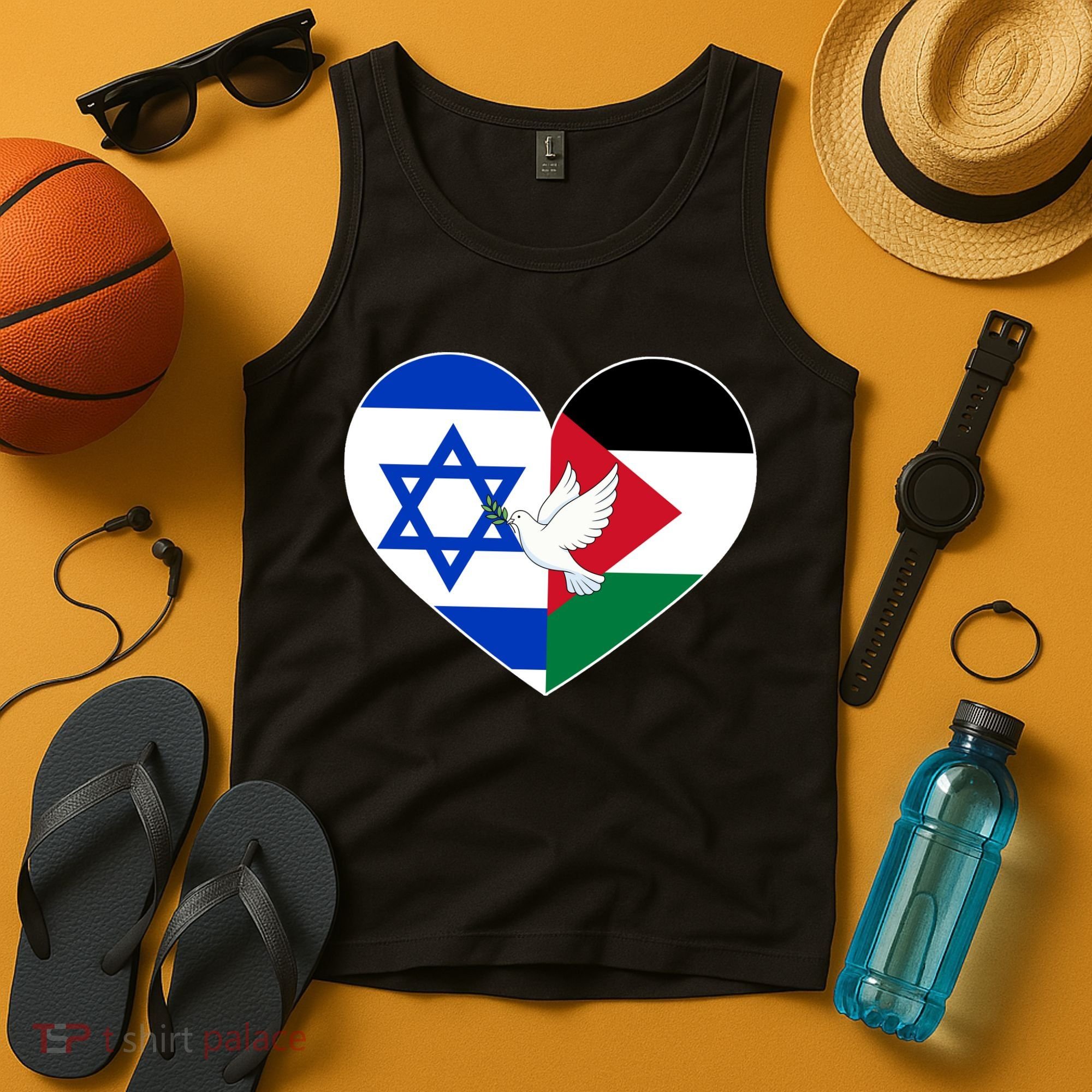 Peace For Israel And Palestine Tank Top