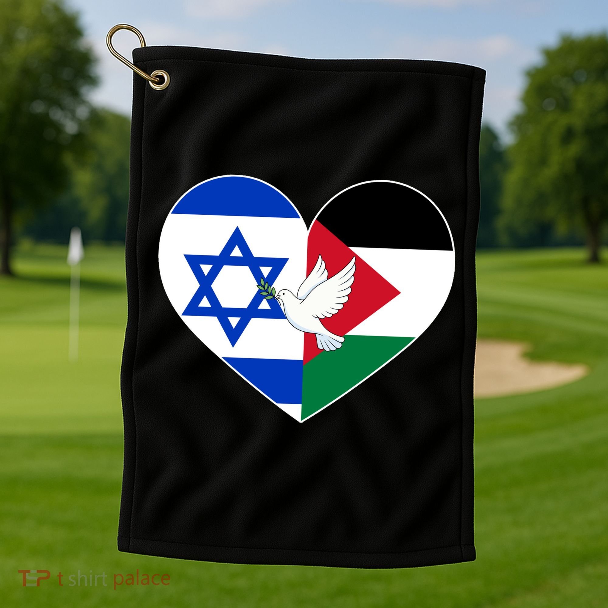Peace For Israel And Palestine Golf Towel