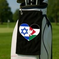 Peace For Israel And Palestine Golf Towel thumb 2