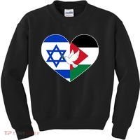 Peace For Israel And Palestine Kids Sweatshirt thumb 0