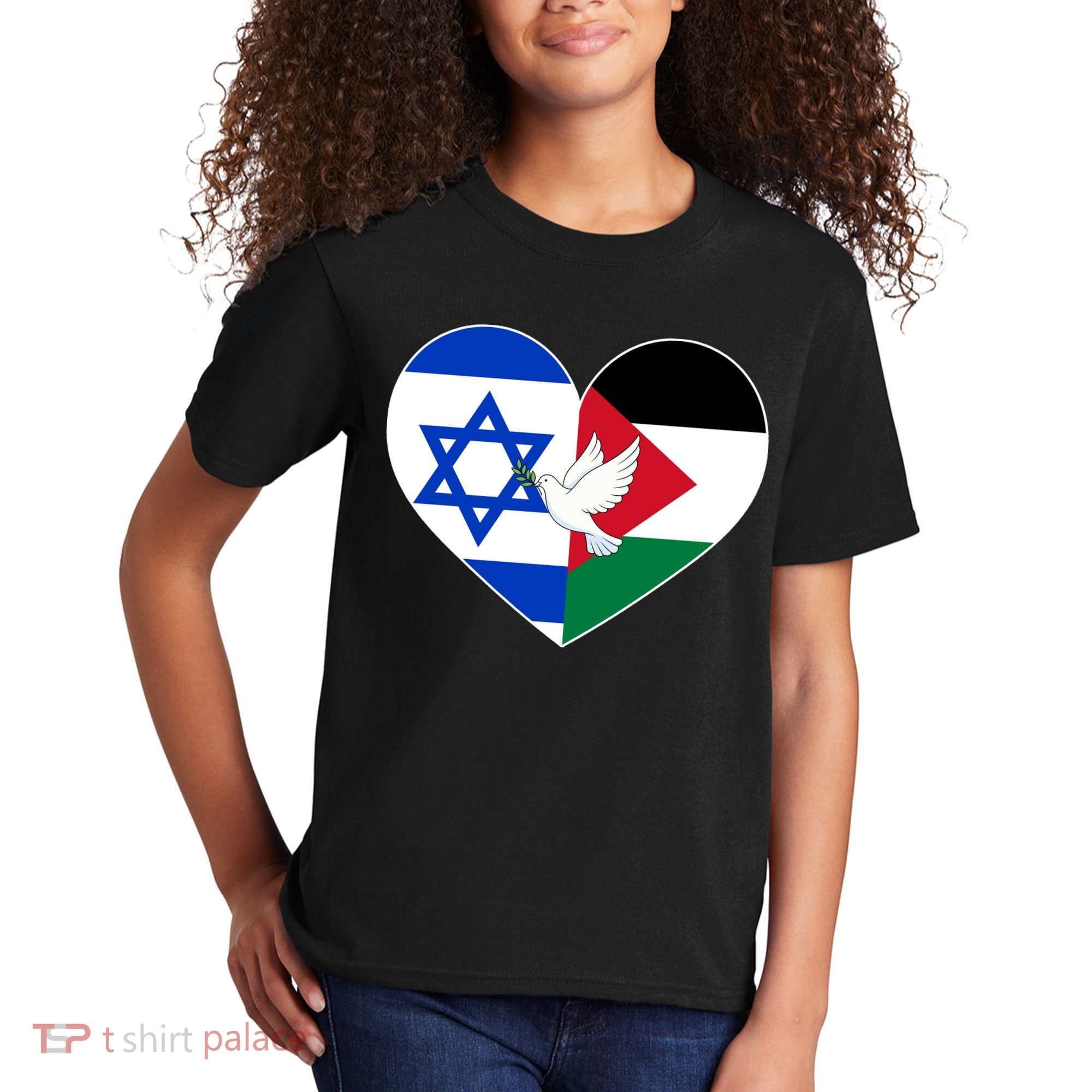 Peace For Israel And Palestine Kids T-Shirt