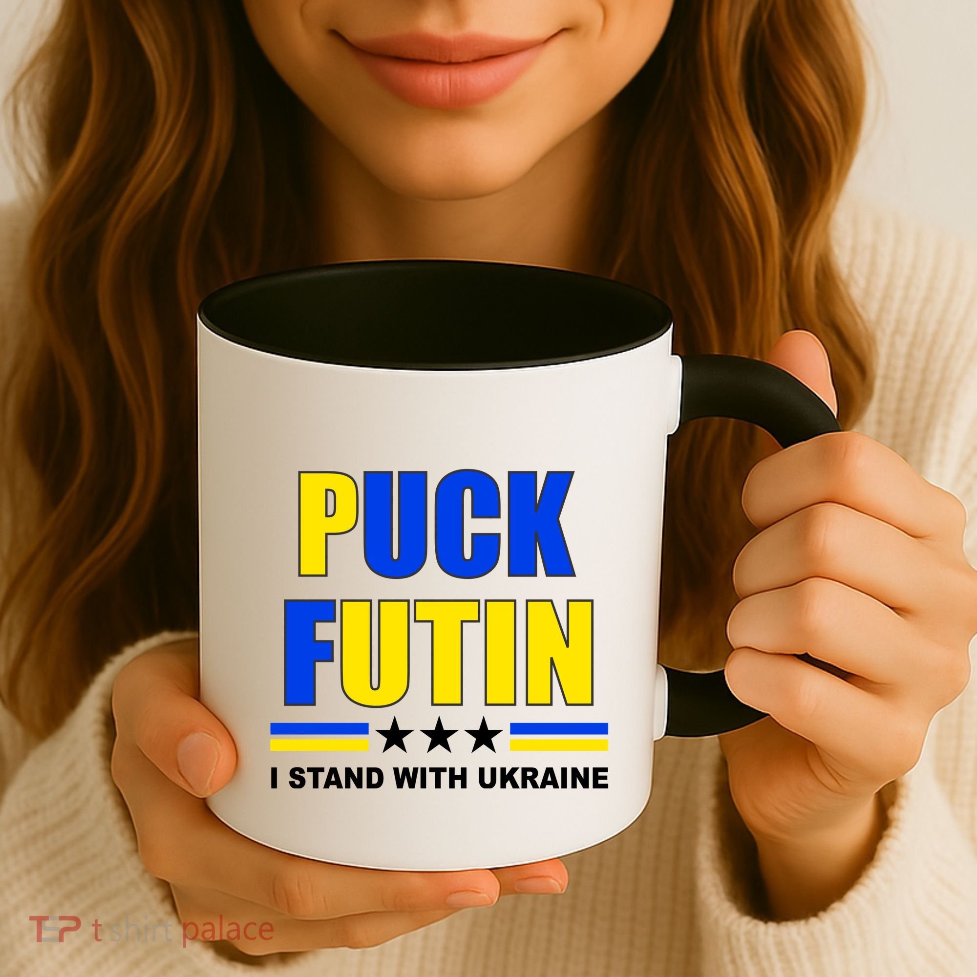 Puck Futin I Stand With Ukraine Coffee Mug