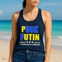 Puck Futin I Stand With Ukraine Women's Tank Top thumb 2