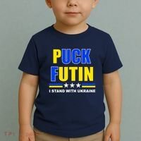 Puck Futin I Stand With Ukraine Toddler T-Shirt thumb 2