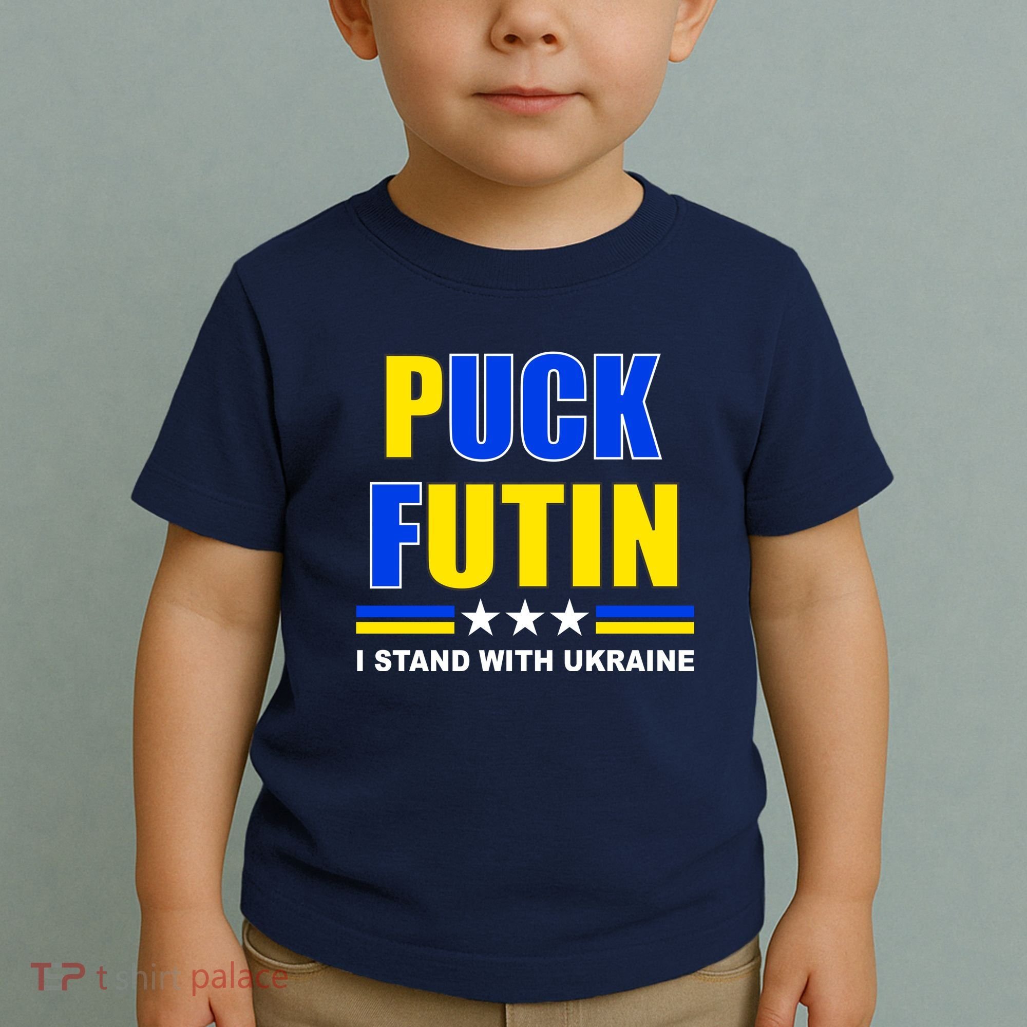 Puck Futin I Stand With Ukraine Toddler T-Shirt