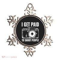 Photography Funny I Get Paid To Shoot People Ornament thumb 0