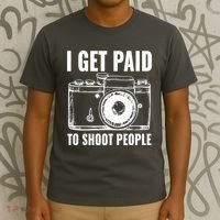Photography Funny I Get Paid To Shoot People T-Shirt thumb 3