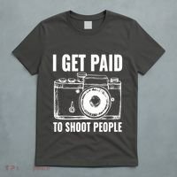 Photography Funny I Get Paid To Shoot People T-Shirt thumb 5