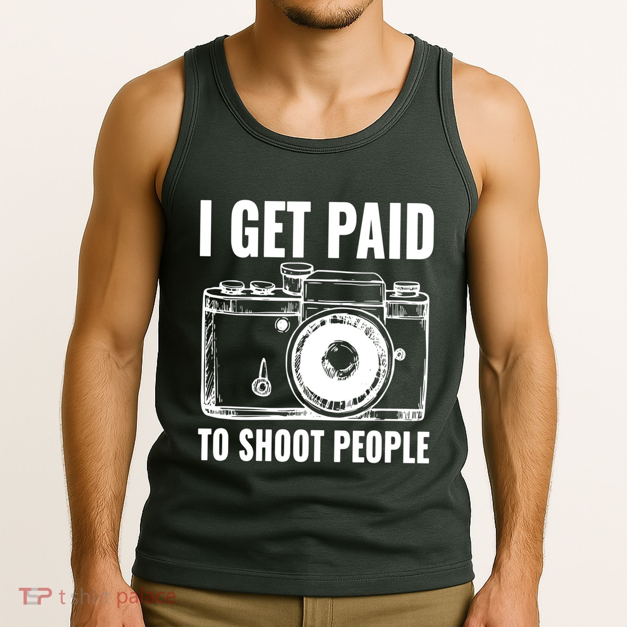 Photography Funny I Get Paid To Shoot People Tank Top