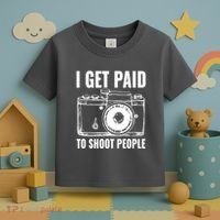 Photography Funny I Get Paid To Shoot People Toddler T-Shirt thumb 3