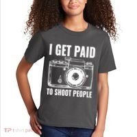 Photography Funny I Get Paid To Shoot People Kids T-Shirt thumb 2
