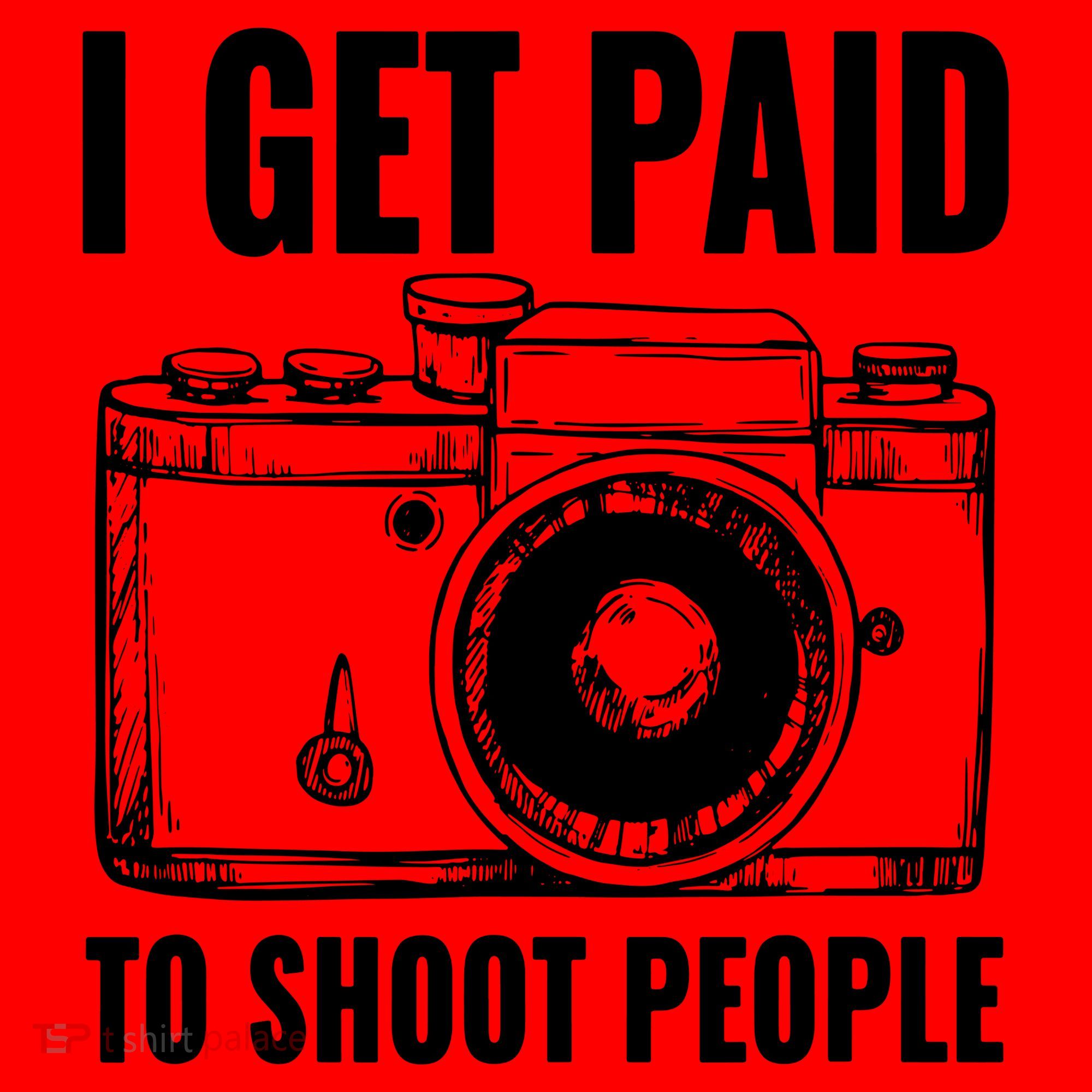 Photography Funny I Get Paid To Shoot People Santa Hat