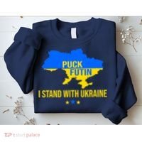 Puck Futin I Stand With Ukraine Support Flag Sweatshirt thumb 2