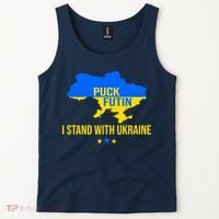 Puck Futin I Stand With Ukraine Support Flag Tank Top thumb 2