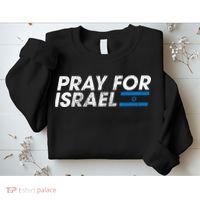 Pray for Israel Psalm 122 6 Israel Flag Christian Inspiring Sweatshirt thumb 2