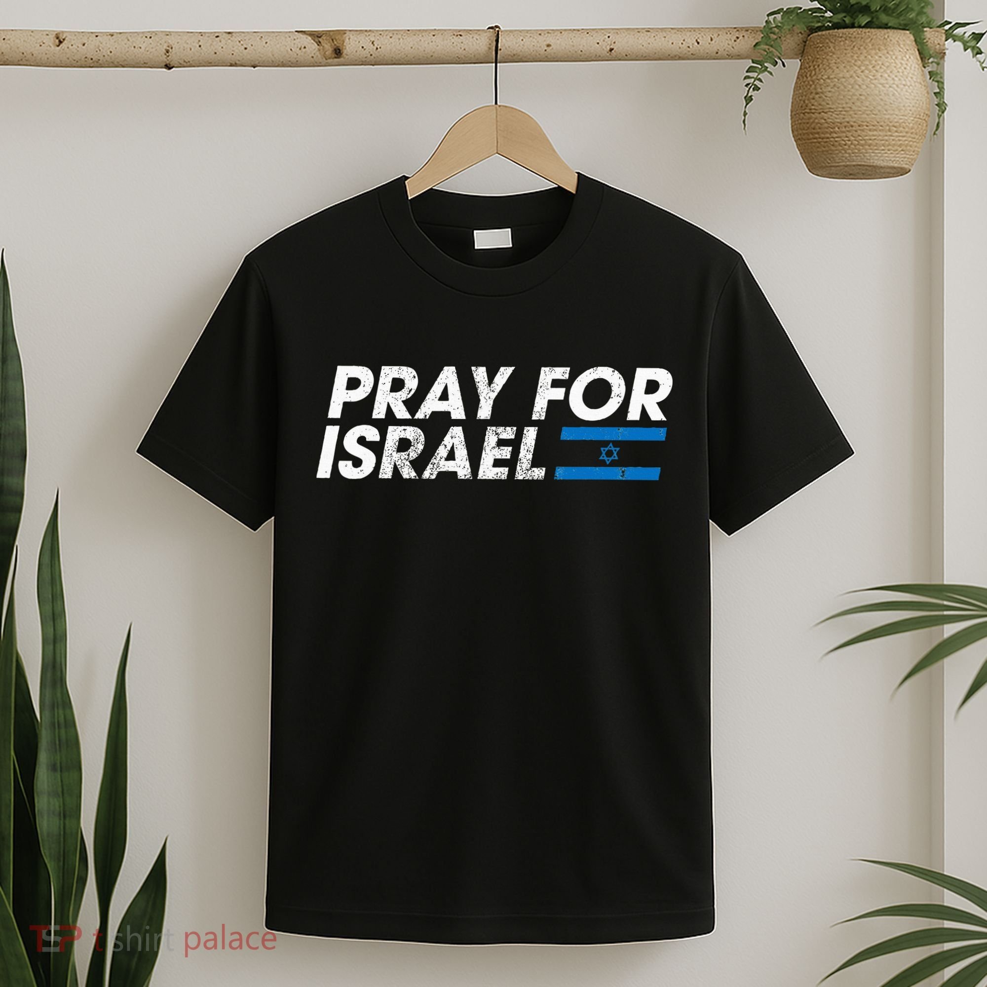 Pray for Israel Psalm 122 6 Israel Flag Christian Inspiring T-Shirt