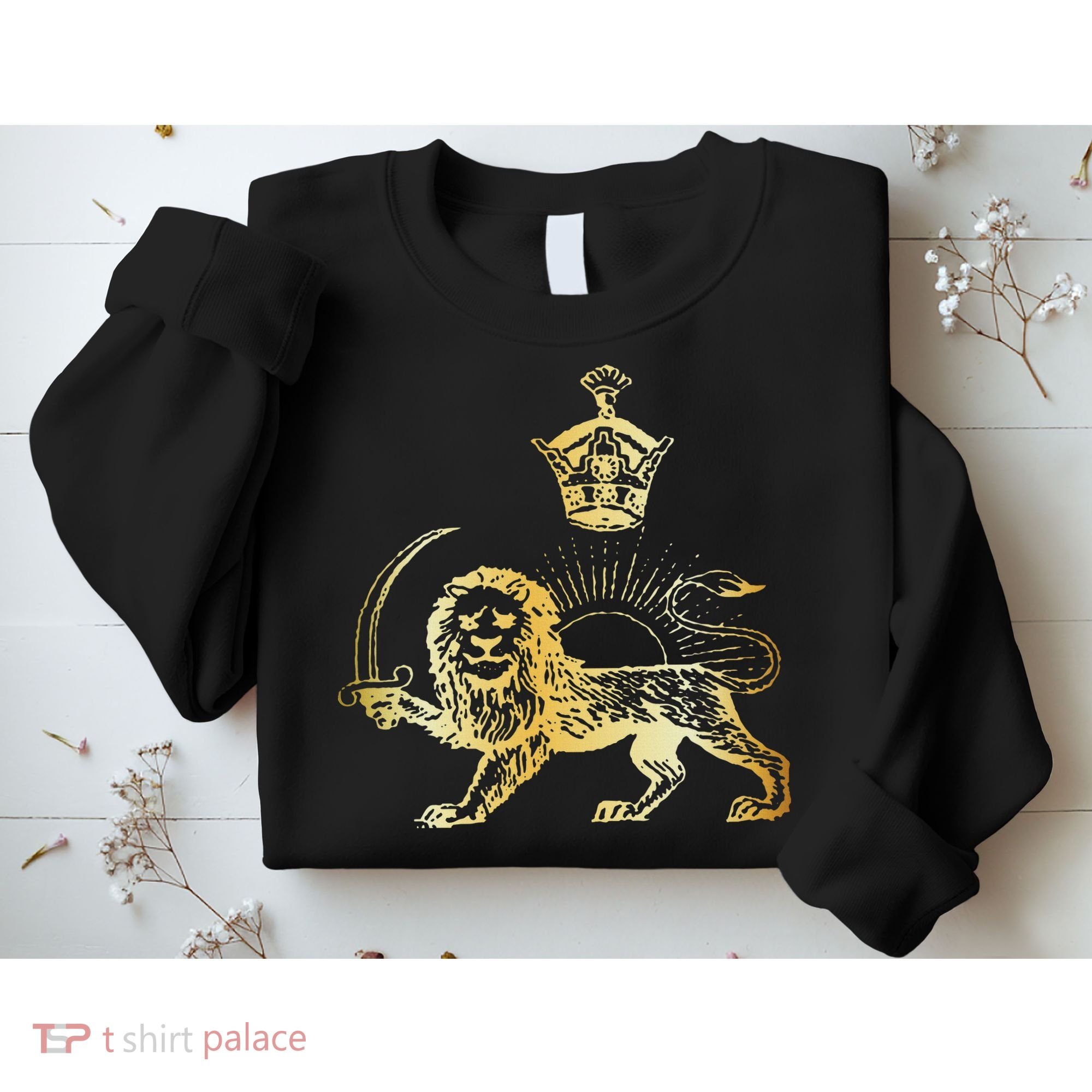 Persian Flag Iranian Lion Sun And Crown Iran Persia Sweatshirt