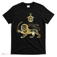 Persian Flag Iranian Lion Sun And Crown Iran Persia T-Shirt thumb 0