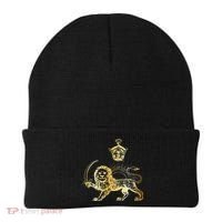 Persian Flag Iranian Lion Sun And Crown Iran Persia Beanie thumb 0