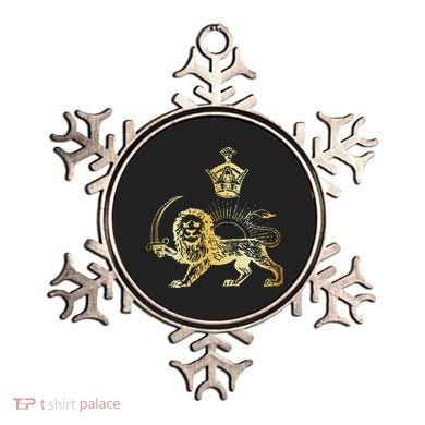 Persian Flag Iranian Lion Sun And Crown Iran Persia Ornament