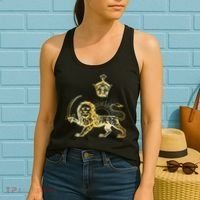Persian Flag Iranian Lion Sun And Crown Iran Persia Women's Tank Top thumb 2