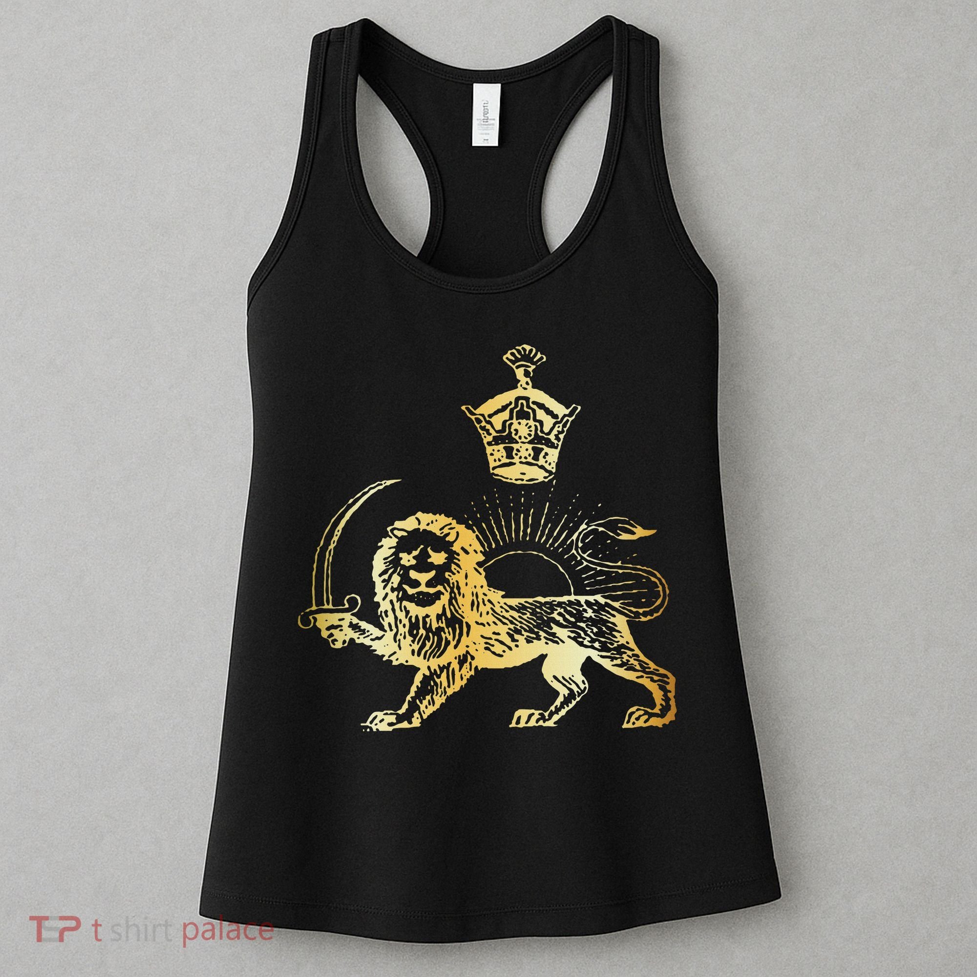 Persian Flag Iranian Lion Sun And Crown Iran Persia Women's Tank Top