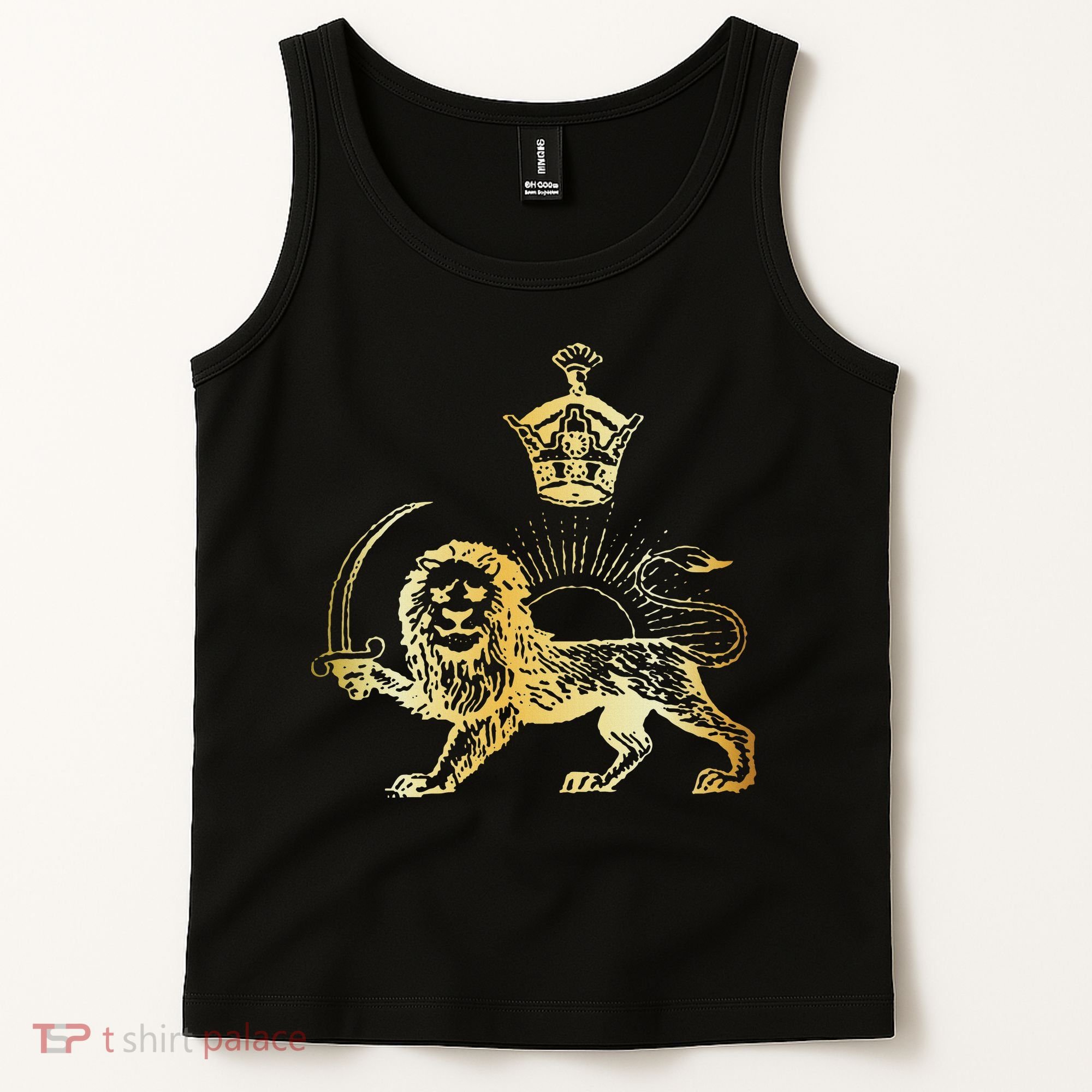 Persian Flag Iranian Lion Sun And Crown Iran Persia Tank Top