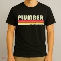Plumber Funny Job Title Profession Birthday Worker T-Shirt thumb 3