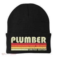 Plumber Funny Job Title Profession Birthday Worker Beanie thumb 0