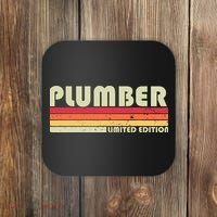Plumber Funny Job Title Profession Birthday Worker Coaster thumb 0