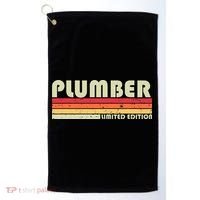 Plumber Funny Job Title Profession Birthday Worker Golf Towel thumb 0