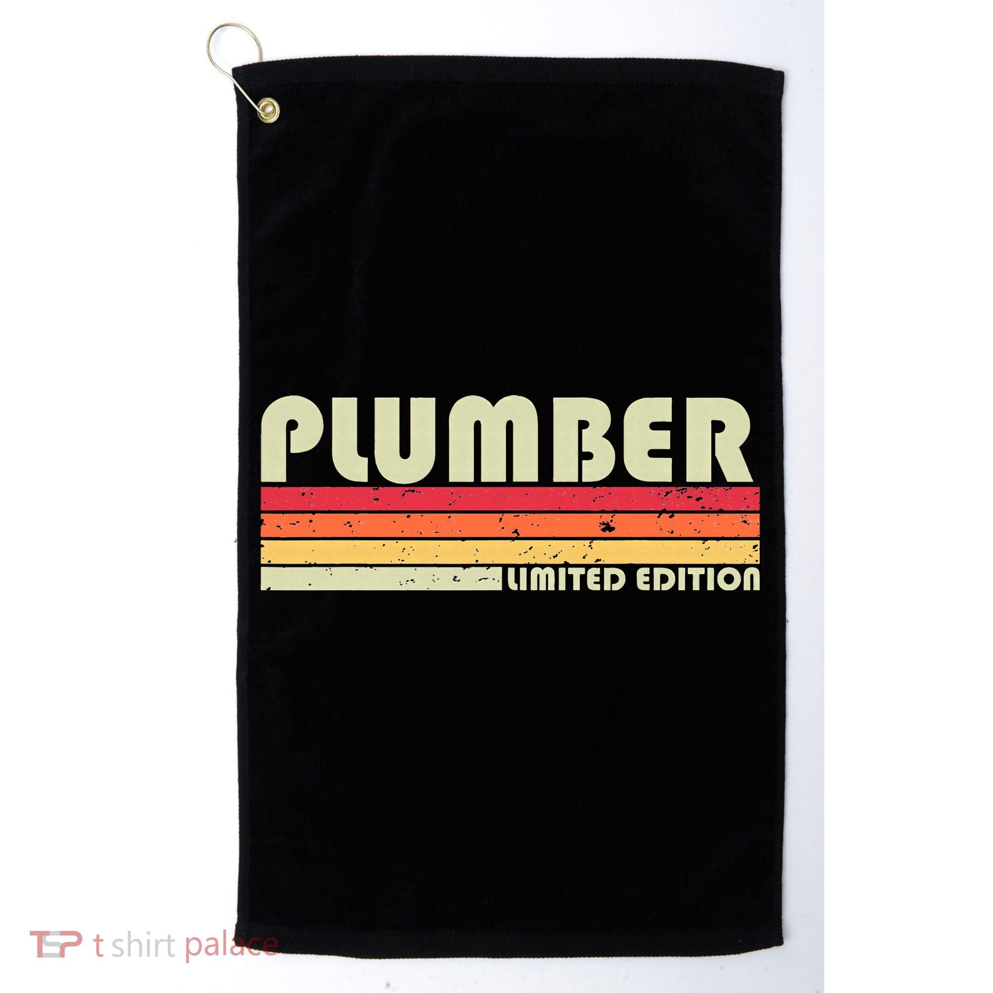 Plumber Funny Job Title Profession Birthday Worker Golf Towel