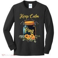 Preserving Food Keep Calm And Wait For The Ping Home Canning Kids Long Sleeve Shirt thumb 0