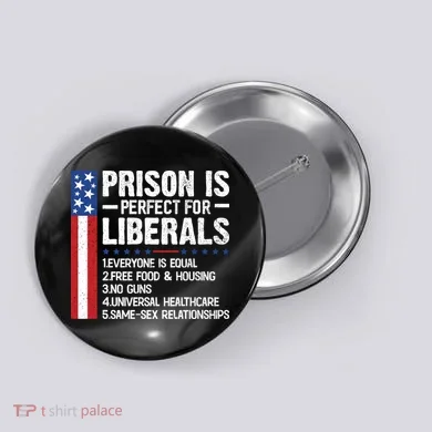 Prison For Liberals Button