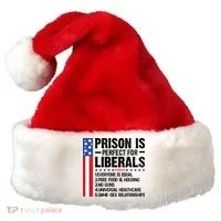 Prison For Liberals Santa Hat thumb 0