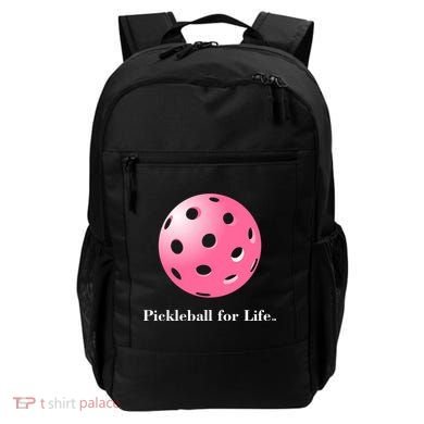 Pickleball For Life Pink Backpack