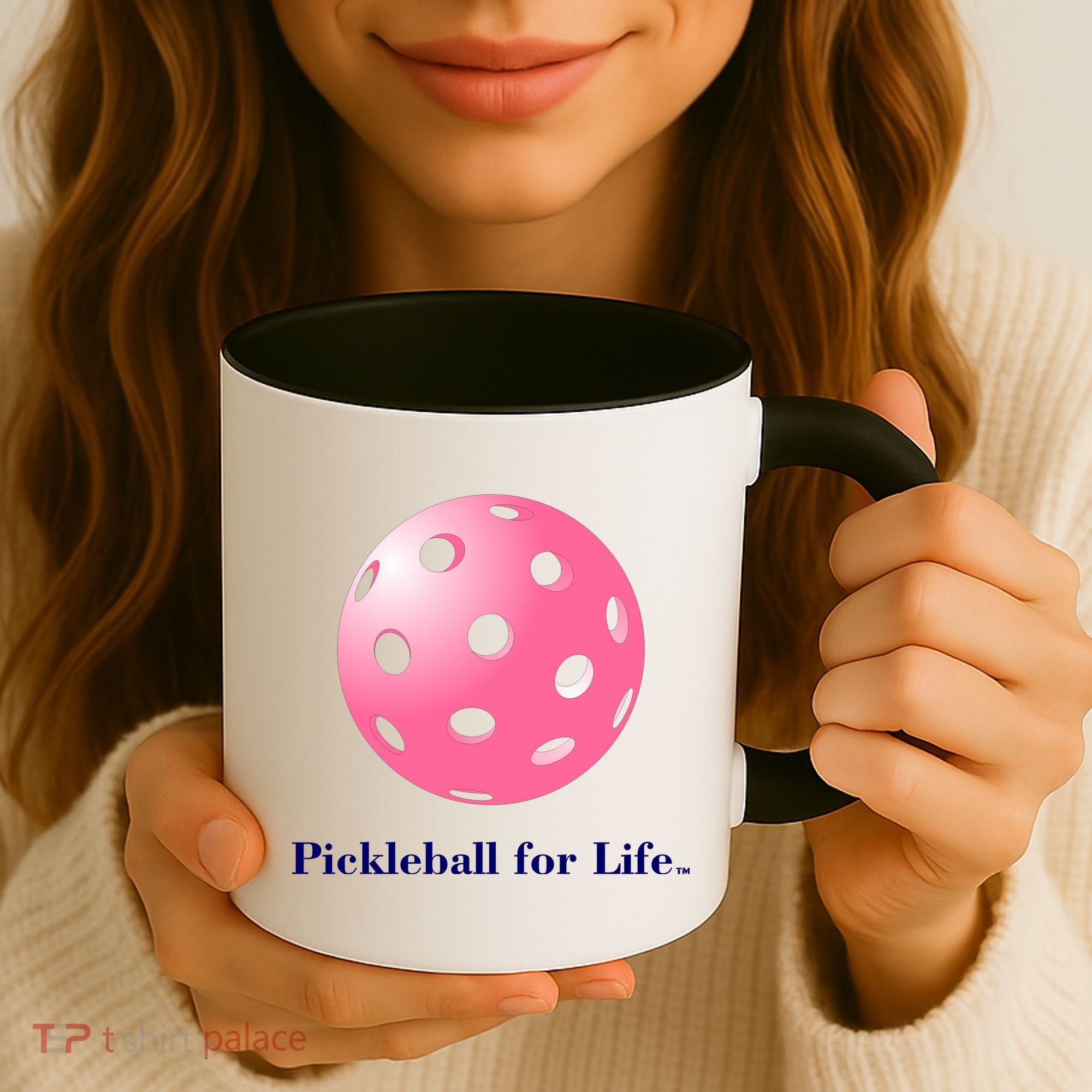 Pickleball For Life Pink Coffee Mug