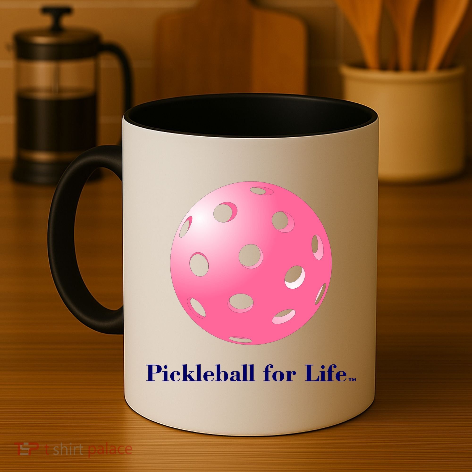 Pickleball For Life Pink Coffee Mug