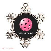 Pickleball For Life Pink Ornament thumb 0