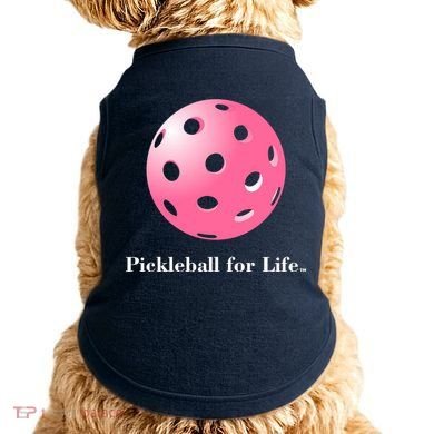 Pickleball For Life Pink Doggie Tank