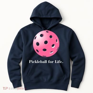 Pickleball For Life Pink Hoodie