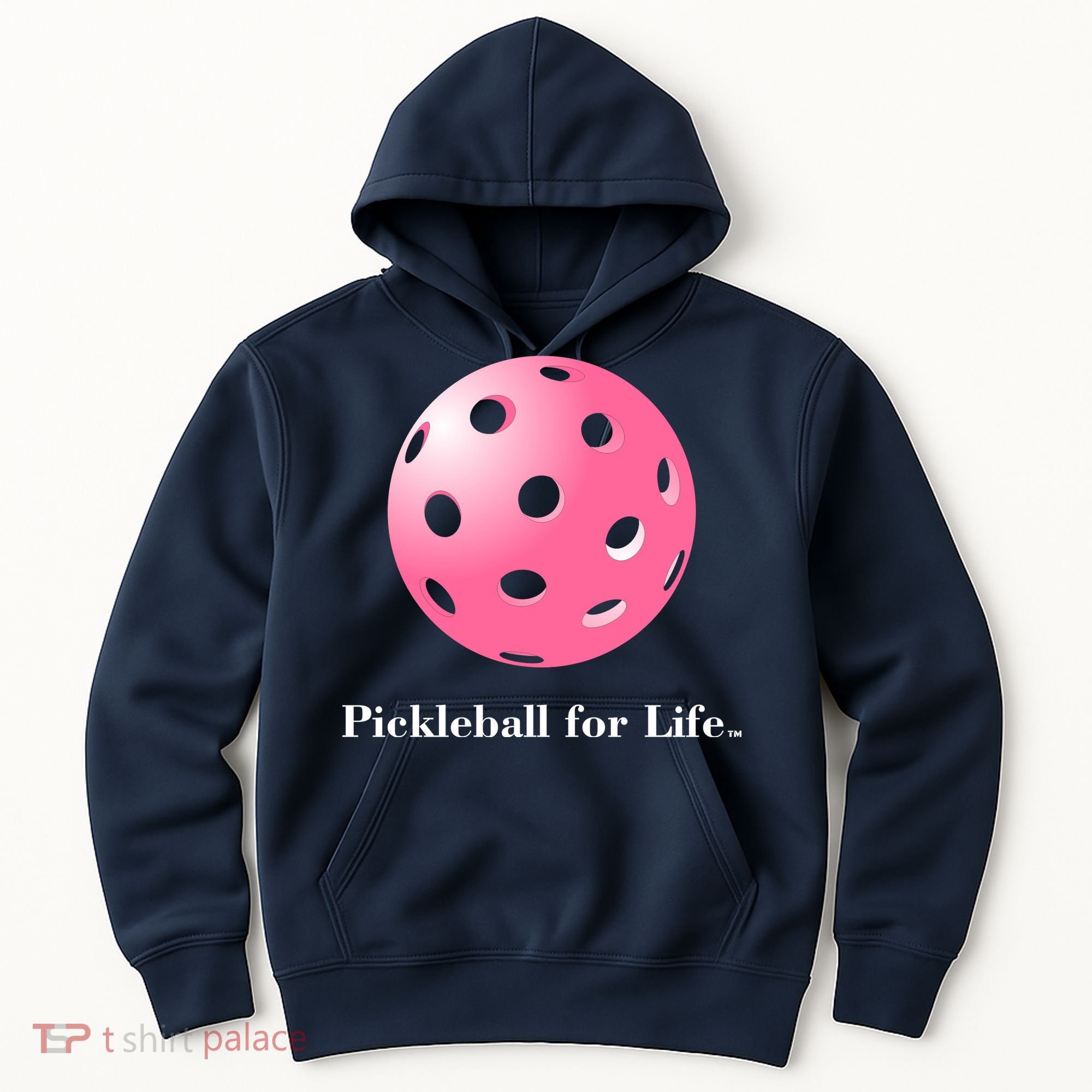 Pickleball For Life Pink Hoodie