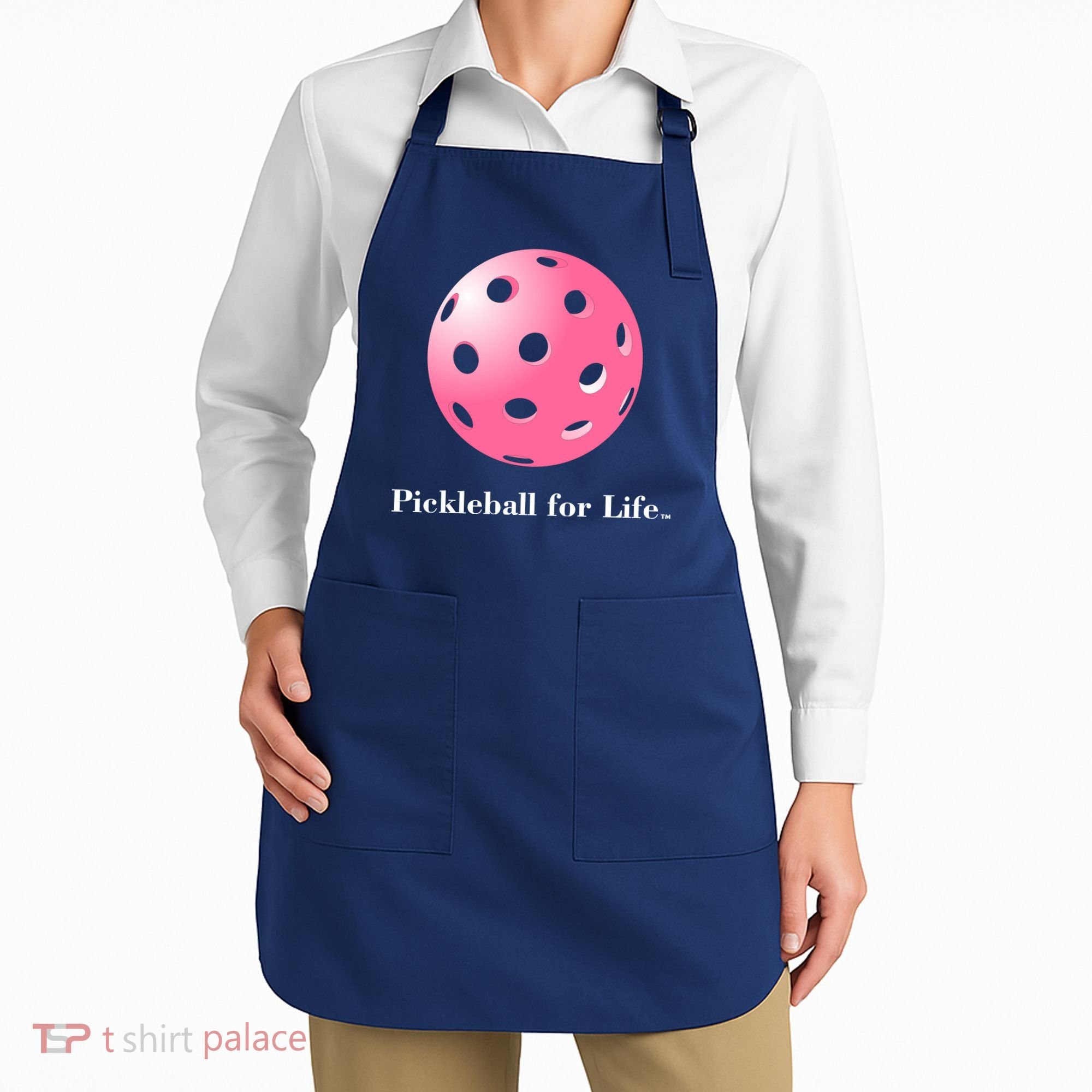 Pickleball For Life Pink Apron