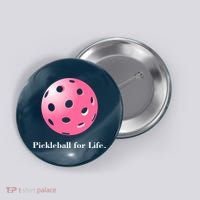 Pickleball For Life Pink Button thumb 0