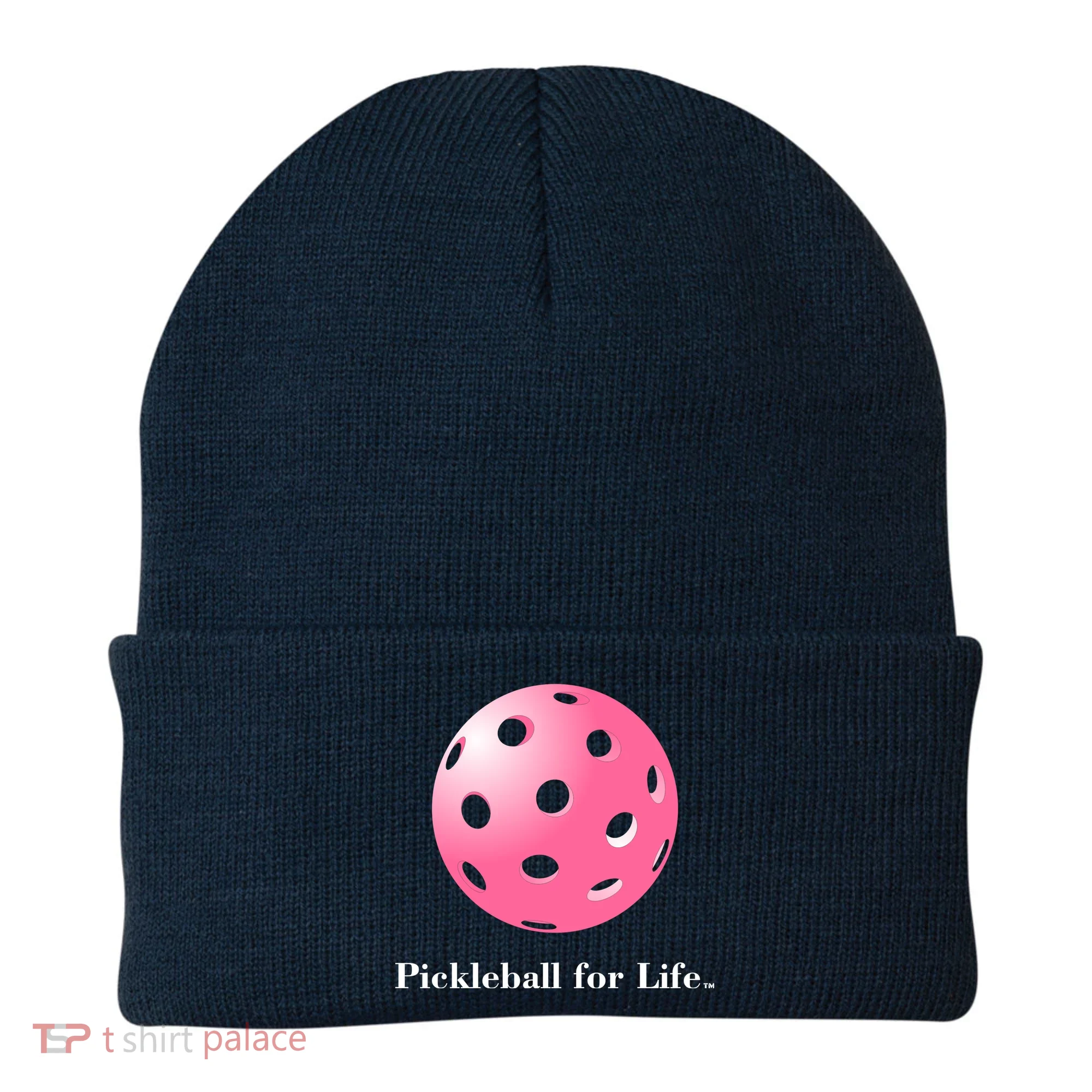Pickleball For Life Pink Beanie
