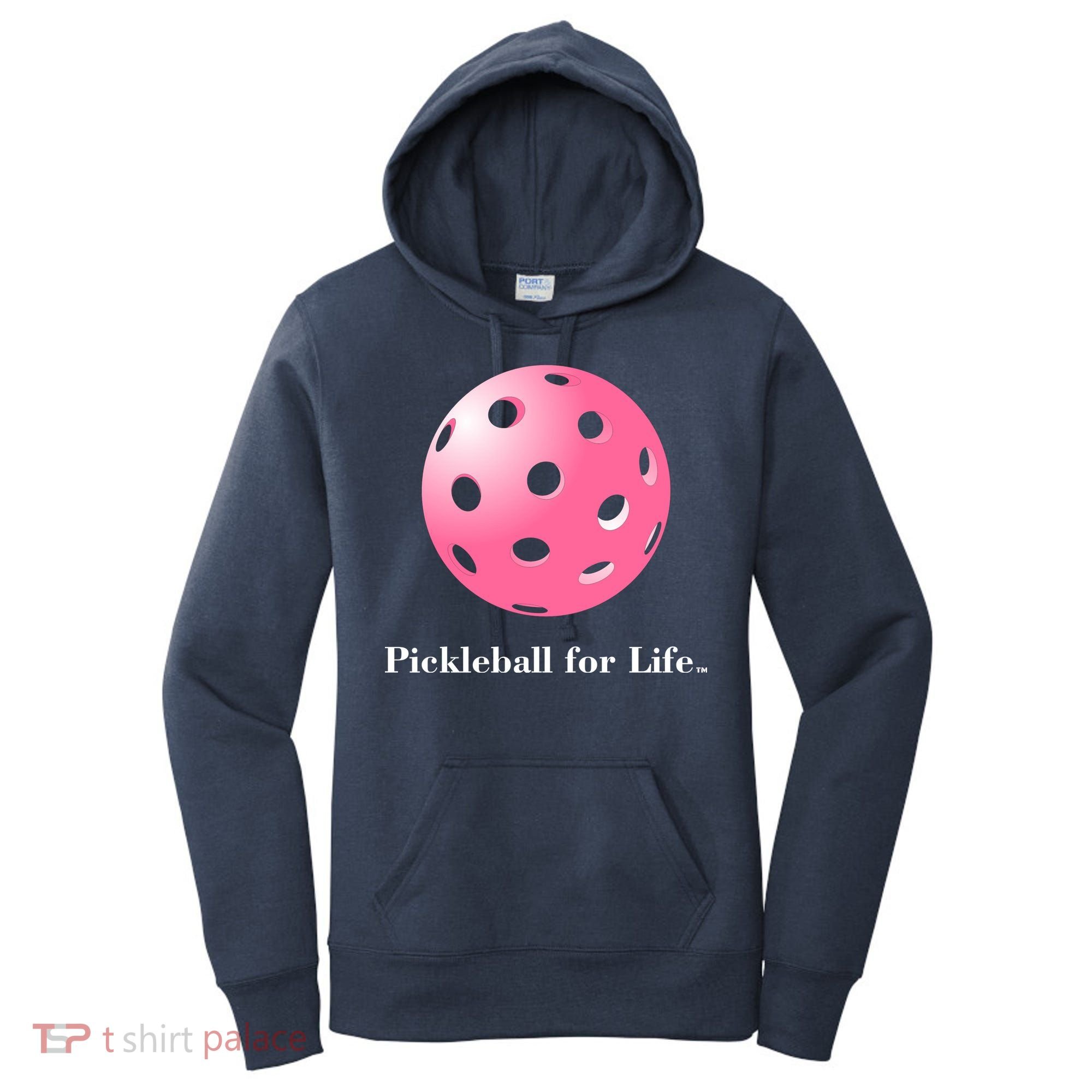 Pickleball For Life Pink Women's Hoodie