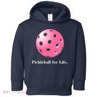Pickleball For Life Pink Toddler Hoodie thumb 0