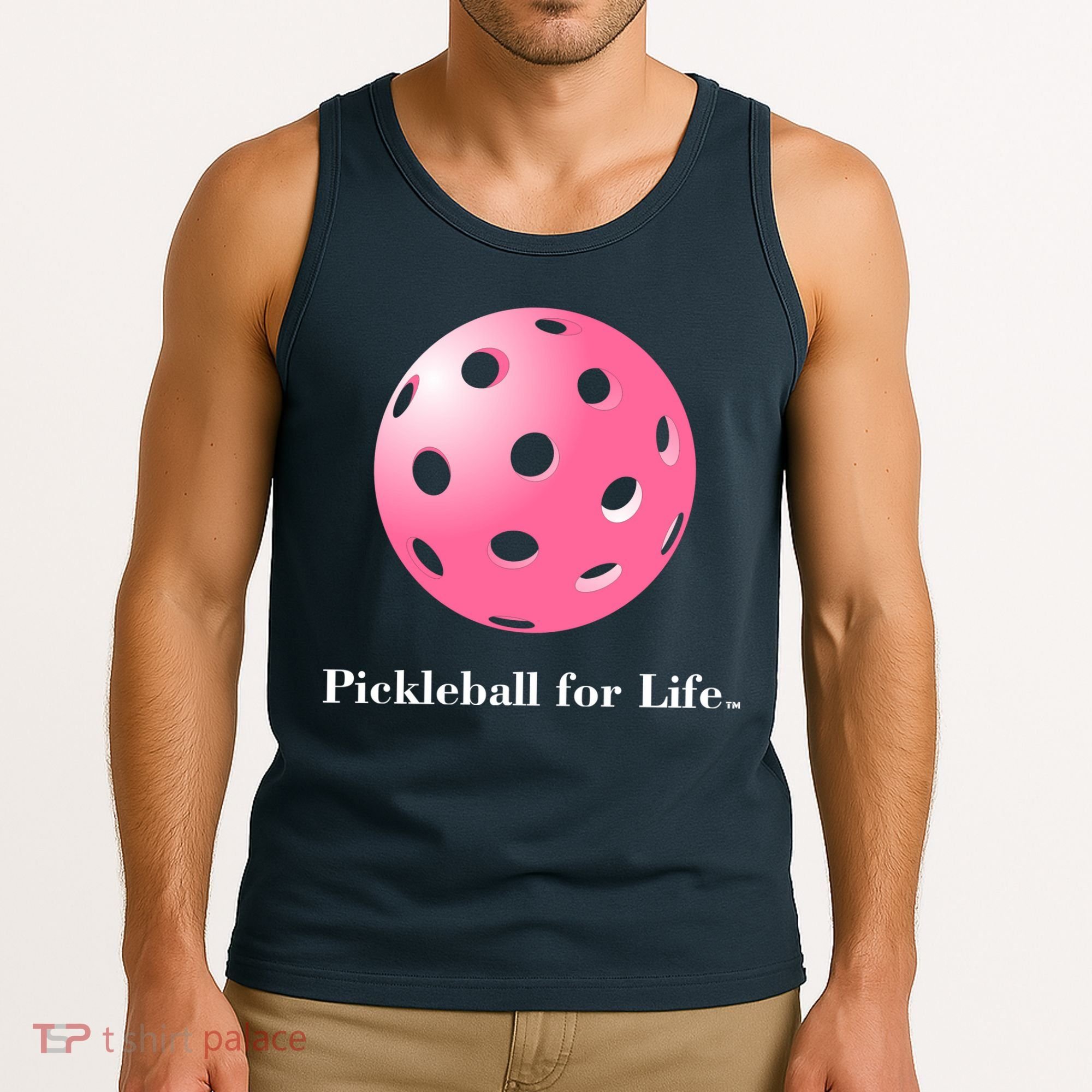 Pickleball For Life Pink Tank Top